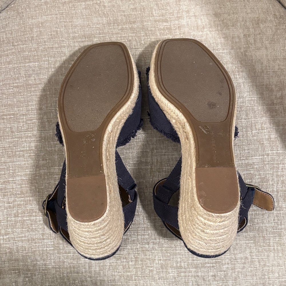 Lucky Brand Dark Blue Espadrille Wedges - Picture 2 of 5
